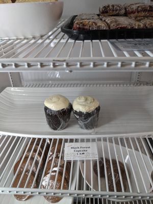 Vegan black forest cupcake at Heart and Soy in Louisville