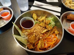 Traditional yellow noodles  at Heart and Soy in Louisville