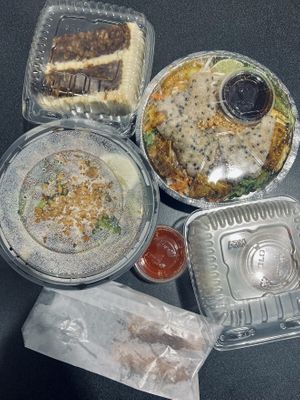 $49 for everything in this photo plus a Diet Coke. All very tasty and filling  at Heart and Soy in Louisville