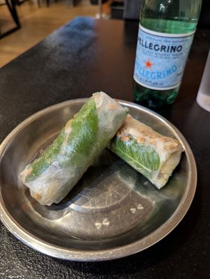 Jicama spring rolls. Absolutely delicious and my favorite thing I ate there. Phenomenal spice level and balance of flavors and they know how to pack those rolls perfectly. at Heart and Soy in Louisville