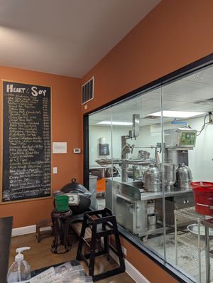 Menu 3/25 - and fancy tofu making room. at Heart and Soy in Louisville