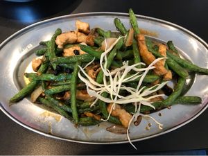Green beans and tofu. Nice and tasty. at Heart and Soy in Louisville