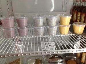 3 kinds of vegan pudding! at Heart and Soy in Louisville