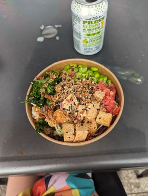 Delicious tofu poke bowl! Build your own at a reasonable price, would definitely go again! at LOKI POKÉ in Bristol