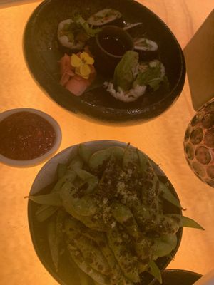 Vegan sushi  at The Ivy in Manchester