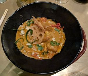 Tofu, sweet potato & spinach mossaman curry (8/10) at The Ivy in Manchester