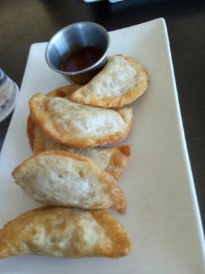 Deep fried dumplings at Cafe 668 Vegetarian Restaurant in Toronto