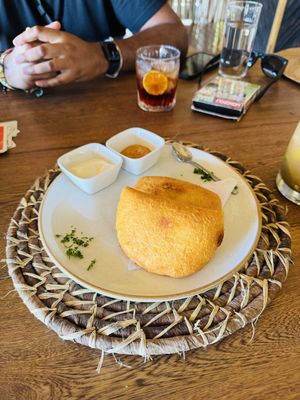 Yuca de empanada  at Dos Aguas Lodge in Rincon Del Mar