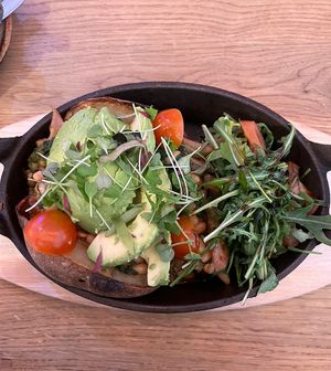 Vegan Loaded Potato  at The Little Bakery in South Queensferry