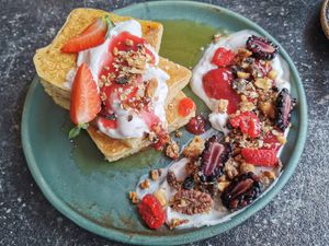 French toast at The Little Bakery in South Queensferry