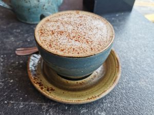 Mocha at The Little Bakery in South Queensferry