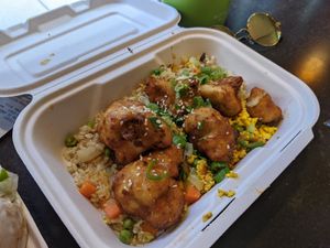 Orange cauliflower at Native Foods - The Loop in Chicago