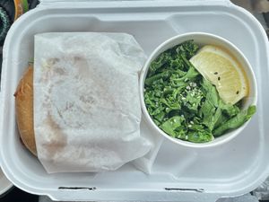 Chicken bacon & avo club with kale  at Native Foods - The Loop in Chicago