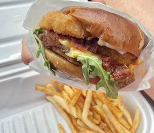 Gastropub burger  at Native Foods - The Loop in Chicago