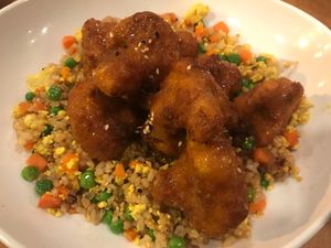 Orange Cauliflower  at Native Foods - The Loop in Chicago