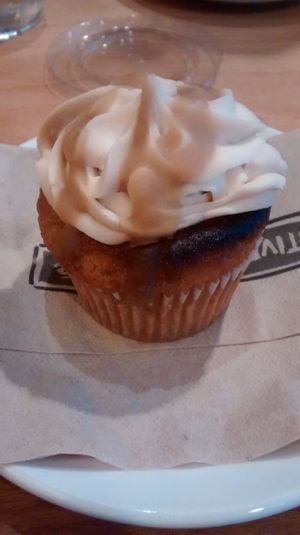 Cupcake (salted caramel) at Native Foods - The Loop in Chicago
