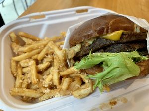 Poppin’ Jalapeño Burger  at Native Foods - The Loop in Chicago