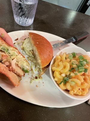 I cut open the sandwich to give you the ✨ full ✨ view!  at Native Foods - The Loop in Chicago