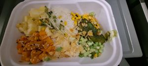 Buddha Bowl - my "rescue" dinner as we were being pulled by a "rescue train" back to Albany, NY😁 at Native Foods - The Loop in Chicago