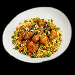 Orange Cauliflower

crispy cauliflower in orange sauce, fried brown rice with carrots, onions, peas, tofu scramble, sesame seeds, scallions at Native Foods - The Loop in Chicago