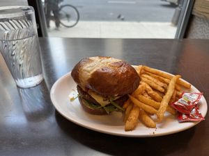 Gastropub burger  at Native Foods - The Loop in Chicago