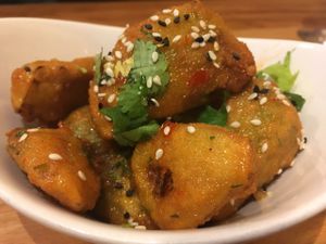 hoisin Brussels sprout special  at Native Foods - The Loop in Chicago