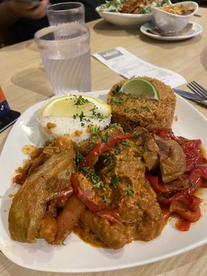 Senegalese platter   at Native Foods - The Loop in Chicago