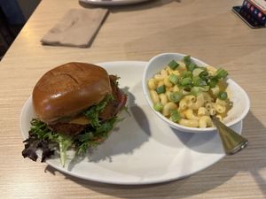 chicken & avocado club with mac and cheese side   at Native Foods - The Loop in Chicago
