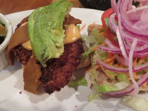 "Chicken" and avocado sandwich at Native Foods - The Loop in Chicago