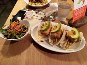 Fish and Chips Tacos at Native Foods - The Loop in Chicago