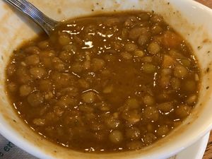 Chickpea lentil soup at Native Foods - The Loop in Chicago