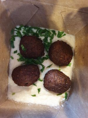 Take away meatballs (sauces packes separately) at Native Foods - The Loop in Chicago