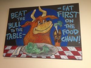 Fun Vegan Sign at Native Foods - Lakeview in Chicago