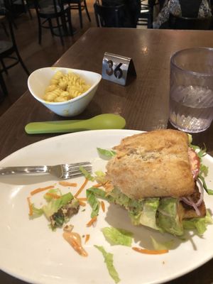 Chicken bacon avo club ft amazing Mac  at Native Foods - Lakeview in Chicago