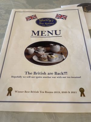   at Shelly's Tea Rooms in Plymouth