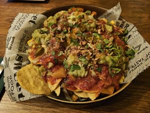 Vegan nachos at Burrito Azteca in Kampen