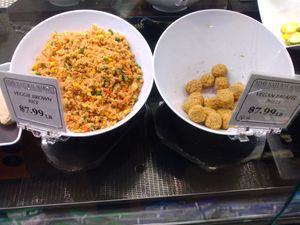 In deli case at Ada's Natural Market & Cafe in Fort Myers