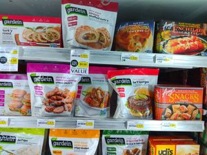 Tons of vegan mock meats and other products at Ada's Natural Market & Cafe in Fort Myers