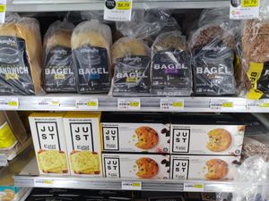 Vegan bagels and bread products and egg products at Ada's Natural Market & Cafe in Fort Myers