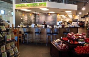 organic juice & smoothie bar at Ada's Natural Market & Cafe in Fort Myers