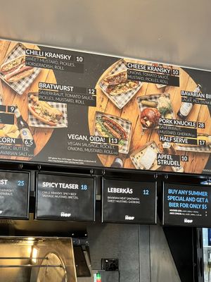 Menu  at Little Hof - Food Stand in South Melbourne