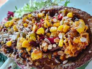 Zucchina ripiena at Bar Cafeteria La Lucha De Buda in Lanzarote