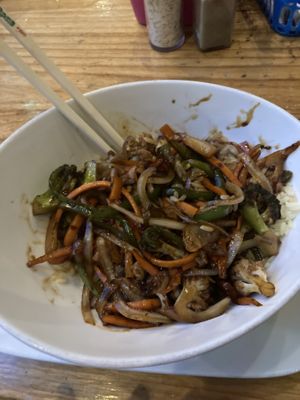 Bali chicken (without chicken)  at ViaVia in Copan Ruinas