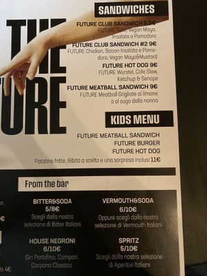 Menu 2  at 3B - Burger Beer Bitter in Milan