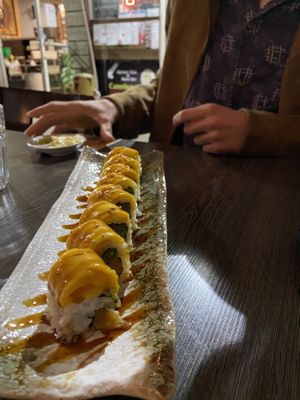 yummy vegan sushi roll!  at Sirinat Thai in San Pedro