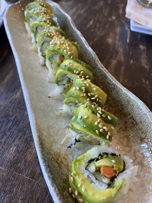 Vegan roll  at Sirinat Thai in San Pedro