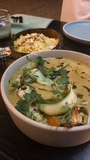 Coconut curry   at Apapacho in Lo De Marcos