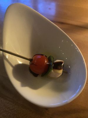 Little caprese starter   at Osteria Du in Toronto