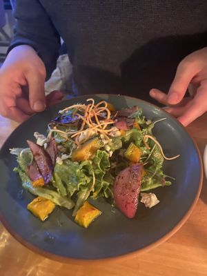 Delicata squash salad   at Osteria Du in Toronto