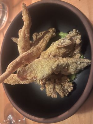 Fritto fungi  at Osteria Du in Toronto